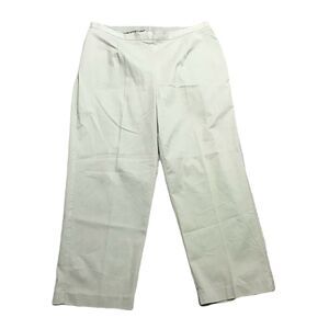 Alfred Dunner Pull On Pants ~ Sz 20W ~ Green ~ Elastic High Rise ~ 26" Inseam